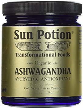 SUN POTION Organic Ashwagandha Root Extract - 111g Jar