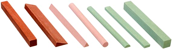 SE SS129 7-Piece Sharpening Stone Set 6-Inch-Assorted Colors