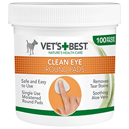 Vet's Best Eye Cleaning Pads for Dogs - 100 Pads