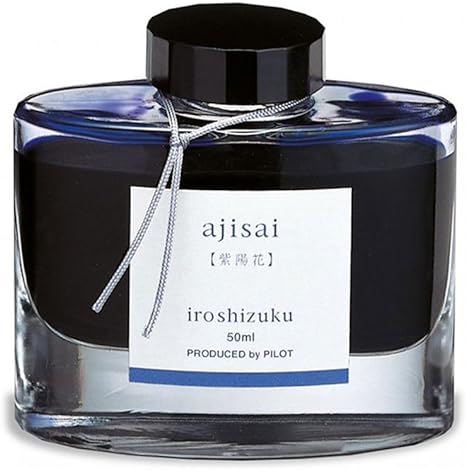 Pilot Iroshizuku Fountain Pen Ink - 50 ml Bottle - Ajisai Hydrangea (Purple Blue) (japan import)