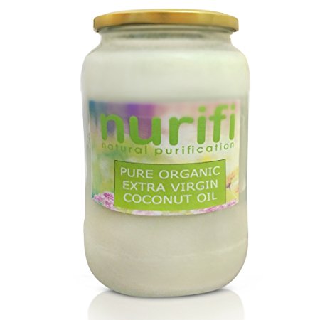 1KG Organic Extra Virgin Coconut Oil - Pure, Raw & Cold Pressed