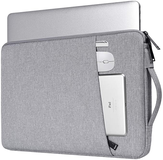 15.6 Inch Laptop Case, Notebook Chromebook Sleeve for Lenovo IdeaPad 3 15.6/Lenovo ThinkPad 15.6, LG Gram 17,HP Pavilion 15.6/Envy x360/Dell Inspiron 15 5000/Asus TUF 15.6/MSI GL63(Light Grey)