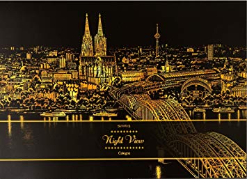 Lago Scratch Art Therapy- Night View (Cologne)