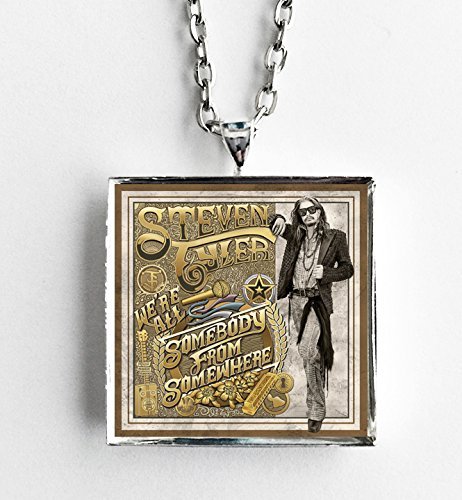 Album Cover Art Necklace - Steven Tyler - We're All Somebody from Somewhere