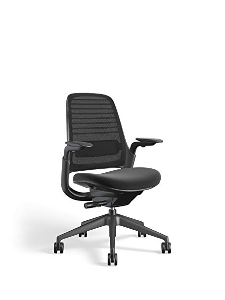 Steelcase 435A00 Series 1 Work Chair Office, Licorice