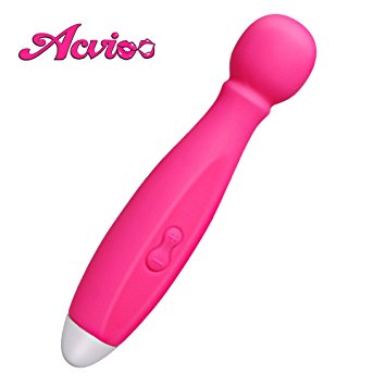 Acvioo Powerful Wand Massager Handheld 9 Pulsating Modes with 7 Frequencies Massager for Body Ache Relax Quiet Rechargeable