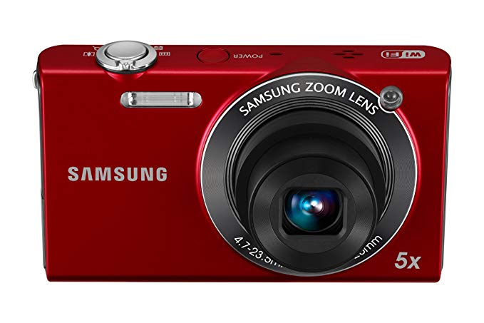 Samsung EC-SH100 Wi-Fi Digital Camera with 14.2 MP, 5x Optical Zoom and Touchscreen (Red)