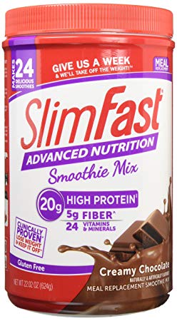 Slim Fast Advanced Smoothie Powder, Creamy Chocolate, 22.02 Ounce