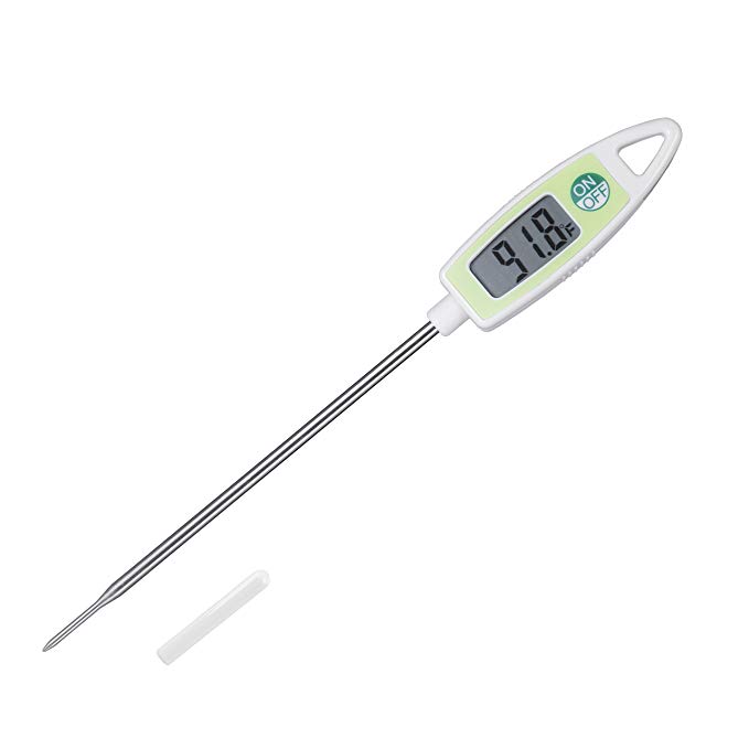 Mayetori Digital Meat Cooking Thermometer, Instant Read Food Thermometer for Kitchen BBQ Grill Smoker (White)