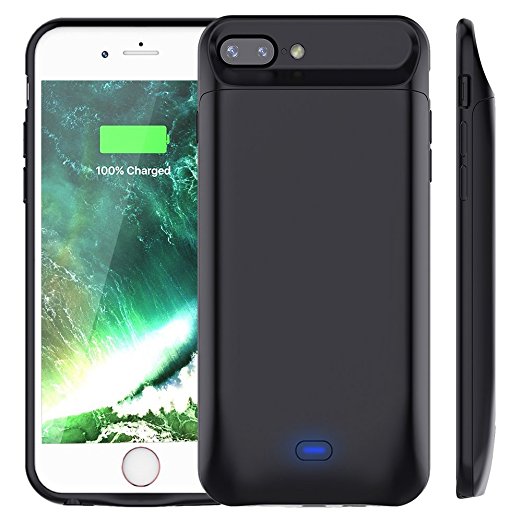 iPhone 8 Plus/7 plus Battery Case 7200mAh, Vproof Rechargeable External Battery Portable Power Charger Protective Charging Case for Apple iPhone 7 /8  (5.5 Inch)