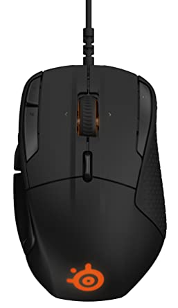 SteelSeries Rival 500, Optical Gaming Mouse, RGB Illumination, MMO, 15 Buttons, Tactile Alerts, (PC / Mac) - Black