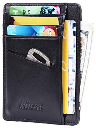 Slim Wallet RFID Front Pocket Wallet Minimalist Secure Thin Credit Card Holder