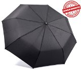 KolumboTM Travel Umbrella - Auto OpenClose - Windproof - UltraSlim Compact For Easy Carrying - Wind Tested 55MPH - Durability Tested 5000 Times - Lifetime Guarantee