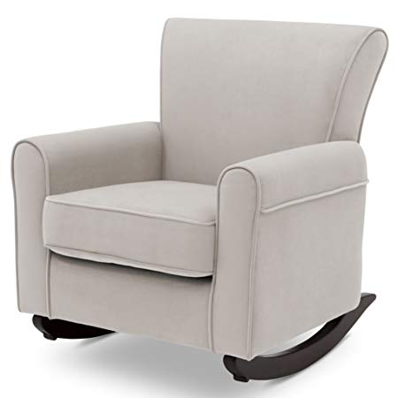 Delta Children Lancaster Rocking Chair Featuring Live Smart Fabric, Linen