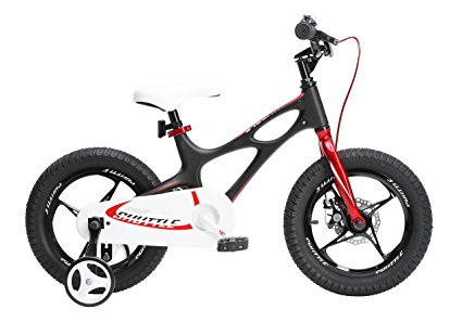 Royalbaby Space Shuttle Magnesium Kid's Bike, 14 inch wheels, Black