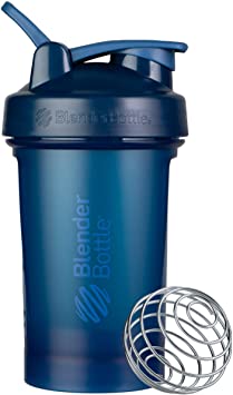 BlenderBottle Classic V2 Shaker Bottle Perfect for Protein Shakes and Pre Workout, 20-Ounce, Navy