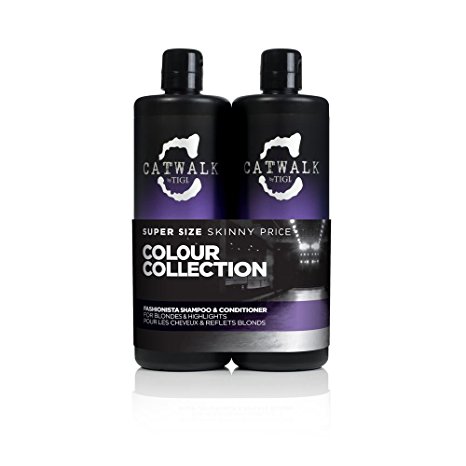 Fashionista by TIGI Catwalk Tween Set - Safe for Colour Shampoo 750ml & Safe for Colour Conditioner 750ml