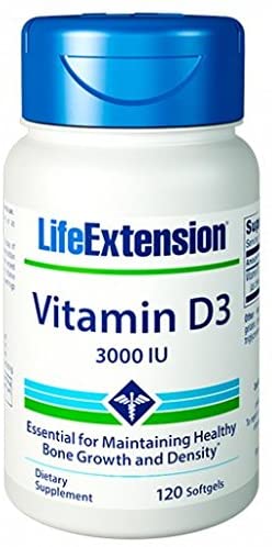 Life Extension - Vitamin D3, 3000IU, 120 Capsules