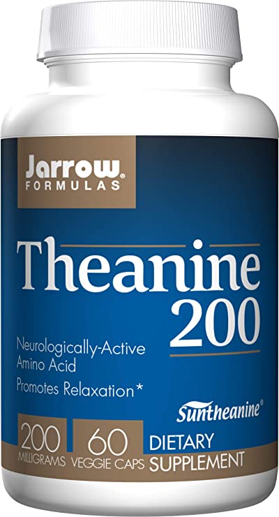 Jarrow Formulas Theanine 200, Promotes Relaxation, 200 mg, 60 Caps