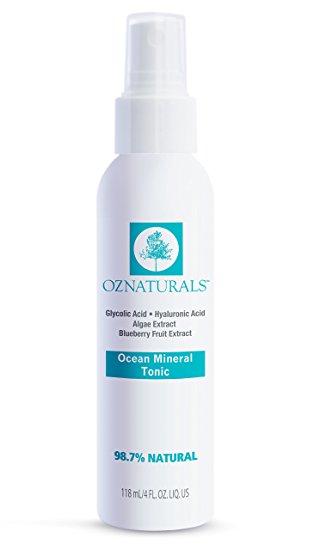 OZNaturals Natural Facial Toner - This Skin Toner Contains Vitamin C, Glycolic Acid & Ocean Minerals - It’s Considered To Be The Most Effective Anti Aging Vitamin C Face Toner Available