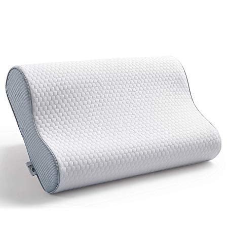 EXQ Home Memory Foam Contour Pillows for Sleeping Standard Size Bed Pillow for Side Sleeper