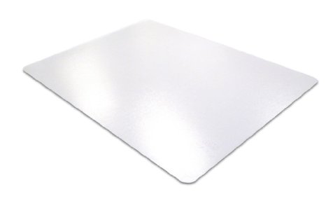 Desktex PVC Smooth Back Desk Mat, Clear, Rectangular, 20 x 36 Inches (FBDE2036V)