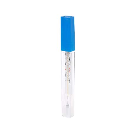 BKID Medical Mercury Glass Thermometer Large Screen Clinical Medical Temperature,35℃-42℃,127mm