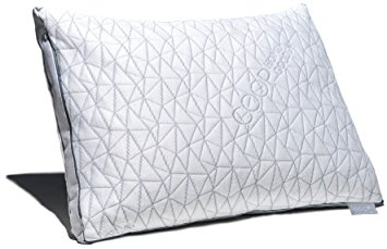 Coop Home Goods - THE EDEN PILLOW - Ultra Tech Cover with Gusset - ADJUSTABLE Fill features cooling and hypoallergenic gel infused memory foam with fiberfill - MADE IN USA - QUEEN