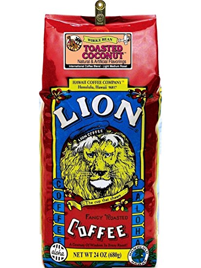 Lion Toasted Coconut 24oz. Whole Bean Coffee