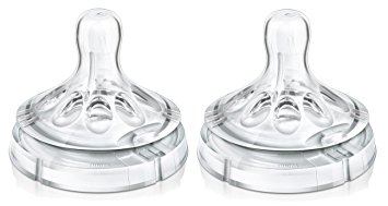 Philips Avent Variable Flow Natural Nipple, 2-Count