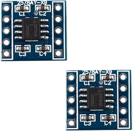 HiLetgo 2pcs X9C104 Digital Potentiometer Module 5V 40R~100K Adjust Bridge Balance for Arduino