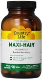 Country Life Maxi Hair Time Release 90-Tablet