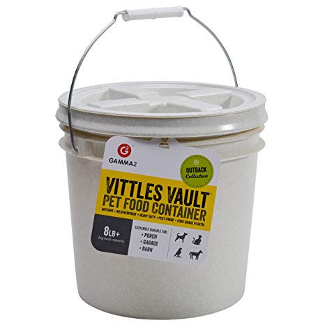GAMMA2 Vittles Vault 8 lb Airtight Bucket Container for Food Storage, Food Grade and BPA Free