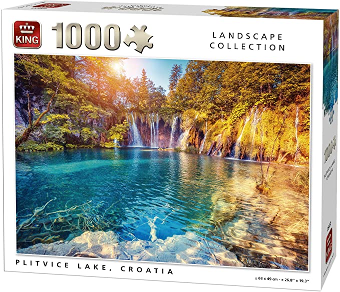 King 5651 Plitvice Lake Jigsaw Puzzle 1000-Piece, 68 x 49 cm