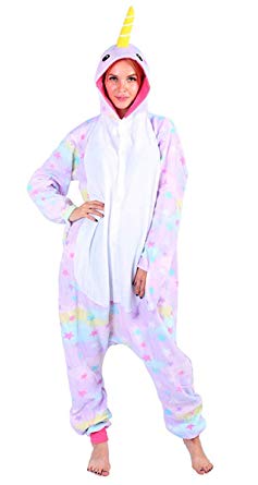 XMiniLife Onesie Narwhal Unisex Adult Costume Pajamas