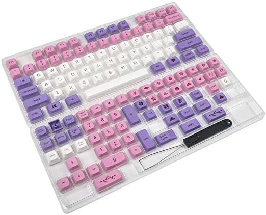 YMDK 134 Key Hana Dye Sub ZDA Ball Shape PBT Keycap Similar to XDA for MX Keyboard 104 87 61 Melody 96 KBD75 ID80 GK64 SP84