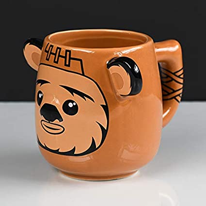 Star Wars SCMG25086 Mug 15 oz / 450 ml Ceramic 3D Ewok, 450 millilitres