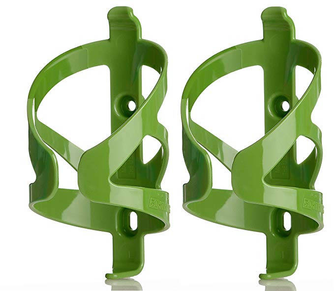 50 Strong Bicycle Water Bottle Cage 2 Pack – Made in USA – Easy to Install - Lightweight Holder Fits Most Cycling Bottles - Easy to Mount on Bike