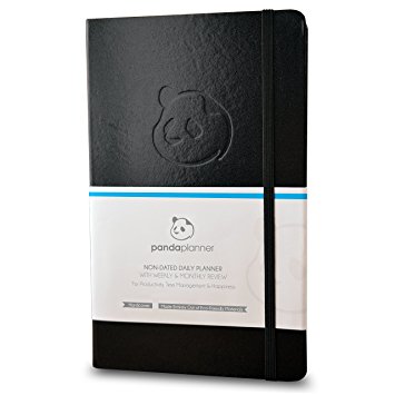 Panda Planner - Best Daily Calendar and Gratitude Journal to Increase Productivity, Time Management & Happiness - Hardcover, Non Dated Day - 1 Year Guarantee