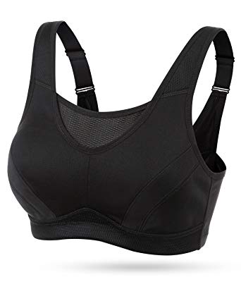 WingsLove Women’s High Impact Comfort Full Support Non Padded Sport Bra