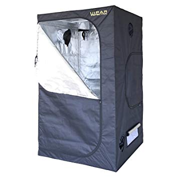 VIPARSPECTRA 48"x48"x80" Reflective 600D Mylar Grow Tent for Hydroponic Indoor Plant Growing 4'x4'