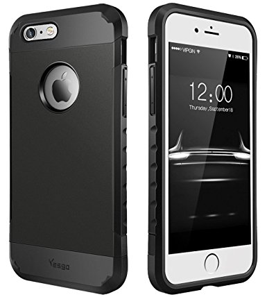 iPhone 6s Plus Case, iPhone 6 Plus Case, iPhone 6s Plus Cover Slim Anti-Scratch Shockproof Drop Protection Case for iPhone 6s Plus / 6 Plus(Black) (Black)