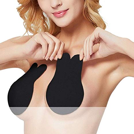 Comfyin Women Push up Nipplecovers Backless Sticky Bra Breast Lift Tape Strapless Adhesive Bra
