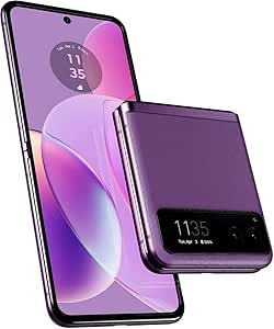 Motorola Razr 40, Fully Unlocked | Purple, 128 GB, 6.9 in | Grade A  | XT2323, 73.95 x 170.82 x 7.35mm