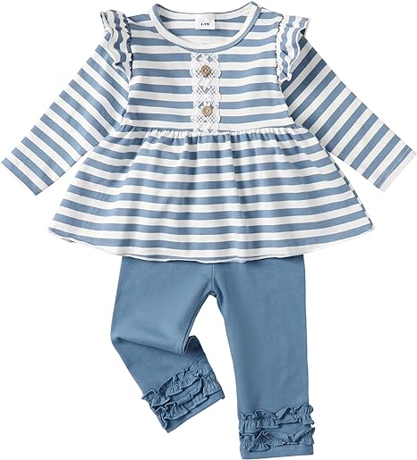 Baby Girl Clothes Toddler Girl Outfits Ruffle Shirt Pants Cute Infant Outfit Set Baby Girl Fall Winter Clothes
