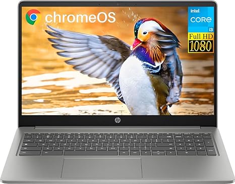 HP 2023 Newest Chromebook Laptop for Business, 15.6" FHD IPS Display, 8GB LPDDR5 RAM, 128GB UFS, 8-Core Intel i3 N305 (Up to 3.8GHz), Intel UHD Graphics, Long Battery Life, WiFi 6, Chrome OS