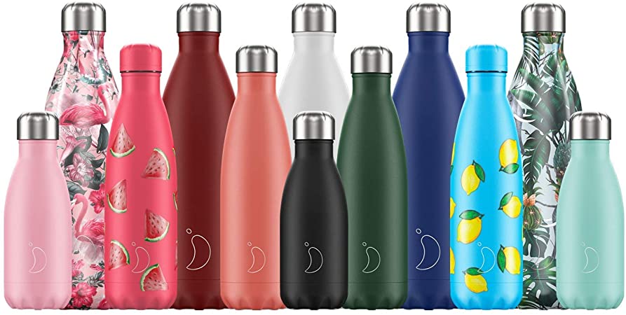 Chilly's Bottles | Leak-Proof, No Sweating | BPA-Free Stainless Steel | Reusable Water Bottle | Double Walled Vacuum Insulated | Keeps Cold for 24  Hrs, Hot for 12 Hrs