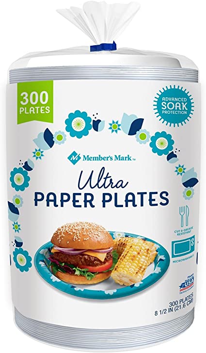 Member's Mark Ultra Plate, 8-1/2" (300 ct.) - 2 Packs