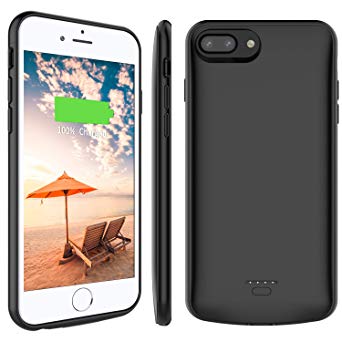 Stoon iPhone 6s/6/7/8 Battery Case, 4000mAh Detachable Portable Charger Case Extended Battery Protective Charging Case for iPhone 8/7/6s/6 (4.7 Inch) (Black) (Black)
