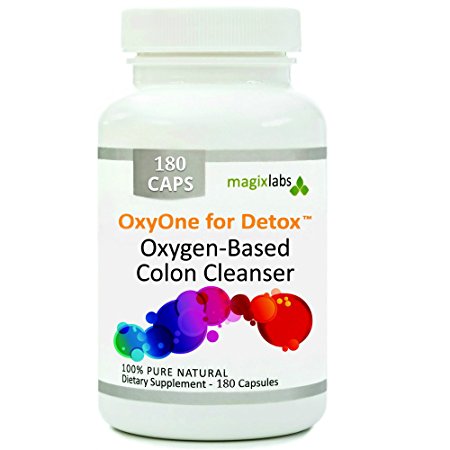 MagixLabs OxyOne for Detox – Powerful All Natural Oxygen-Based Colon Cleanser (Oxy Magnesium Powder) for Cleanse, Detox   Weight Loss - 180 caps